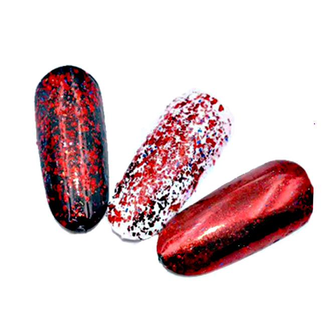 Chromatic flakes silver