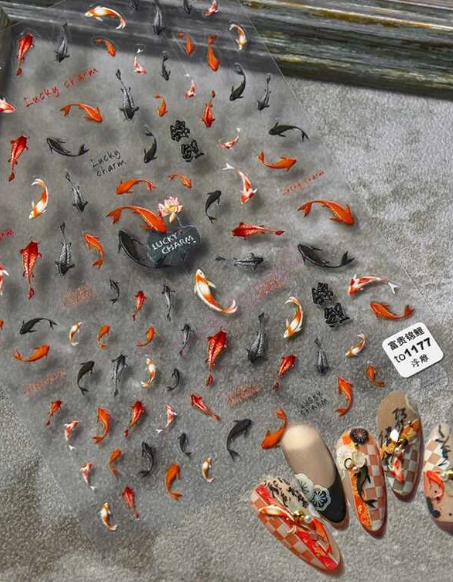 Zdobení na nehty - Nálepky krajkové obrázky TS-059