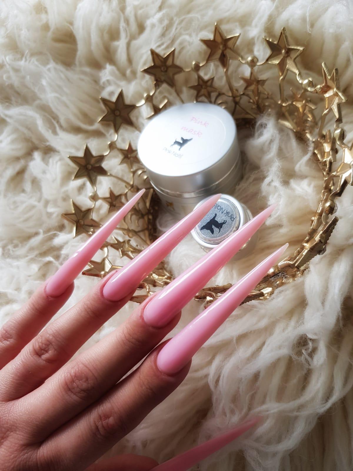 UV gel Pink mask babyboomer gel - mléčný růžový jednofázový 3x 50ml 