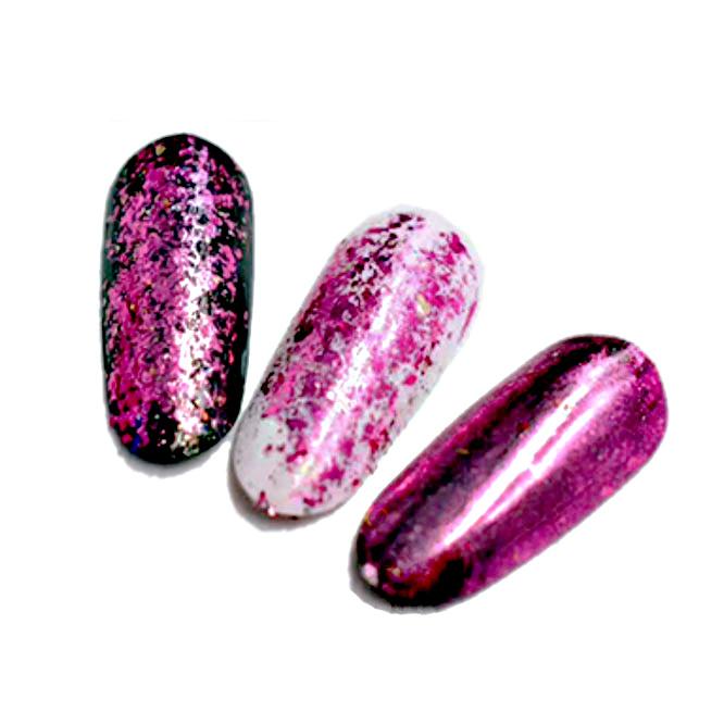 Chromatic flakes pink