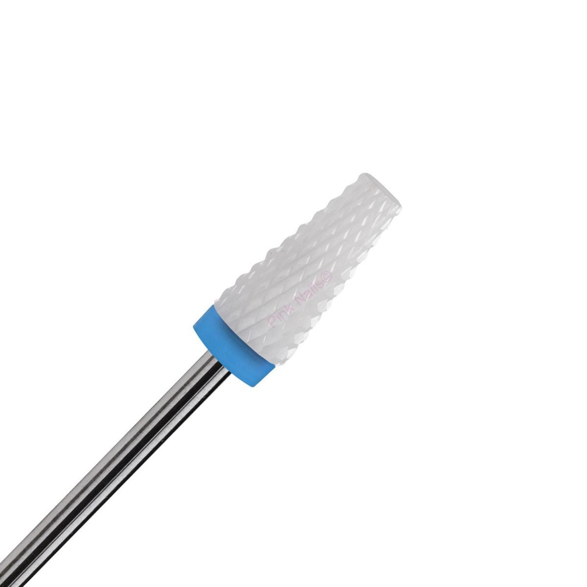 Fréza na nehty - keramická modrá tvar frit