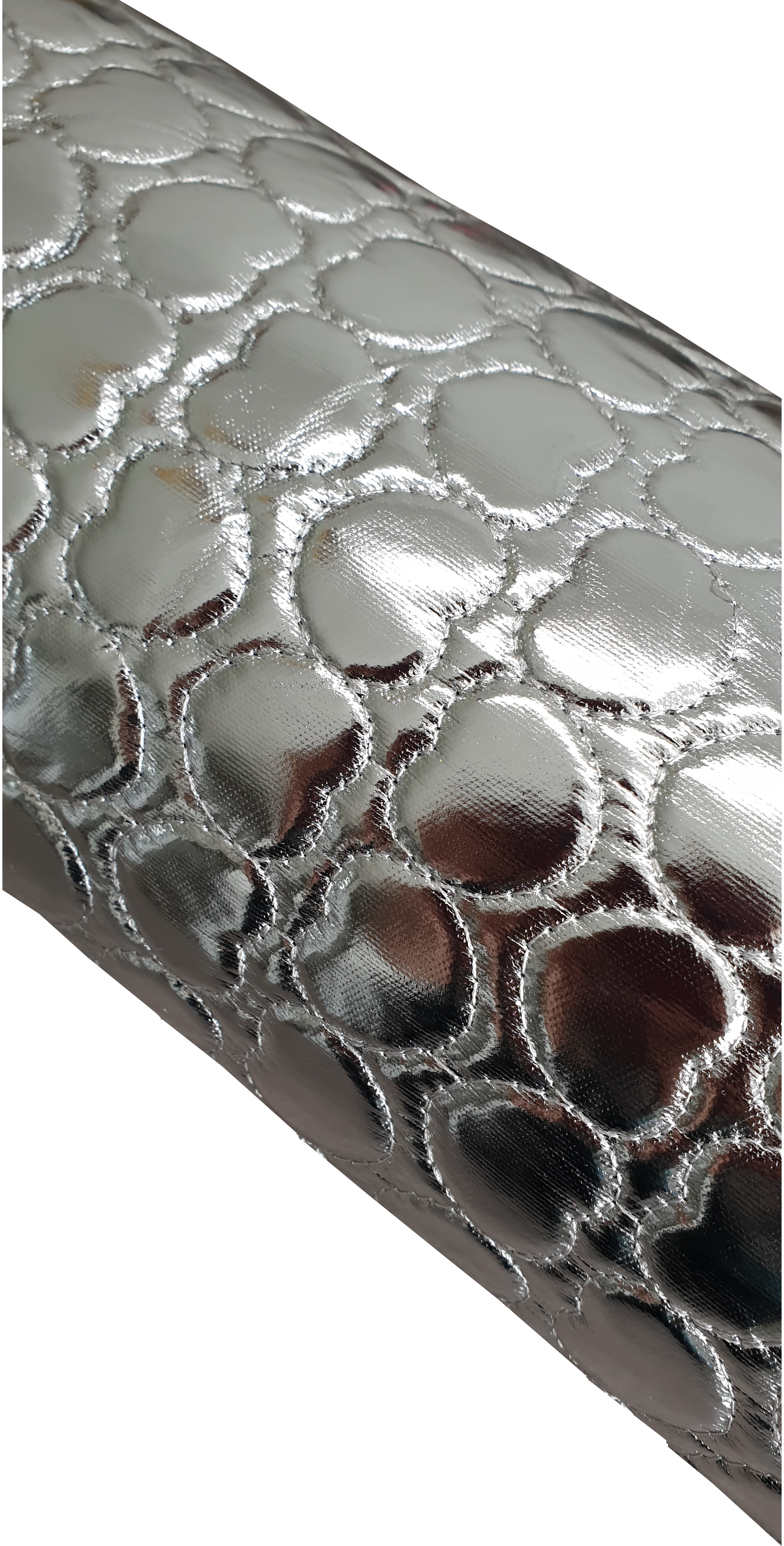 Koženková manikúrní podložka pod ruce - stříbrná