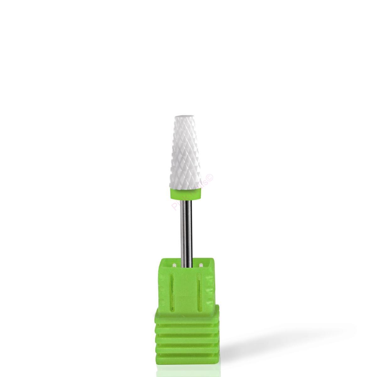 Fréza na nehty - keramická zelená tvar frit