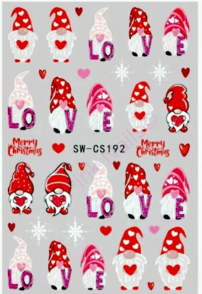 Zdobení na nehty - Nálepky Skřítek 2ks CS192+193