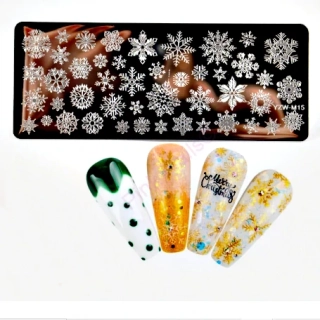 Razítkovací destička Vločky M15