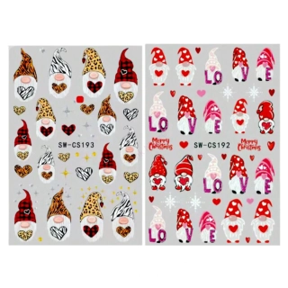 Zdobení na nehty - Nálepky Skřítek 2ks CS192+193