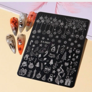Velká razítkovací destička Vánoce XY-M07